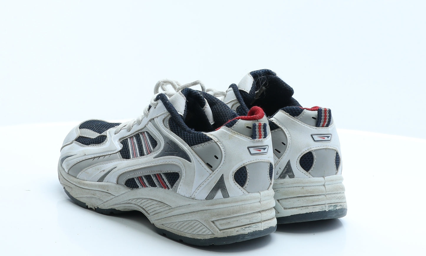 E-sports Mens White Colourblock Polyester Trainer  8