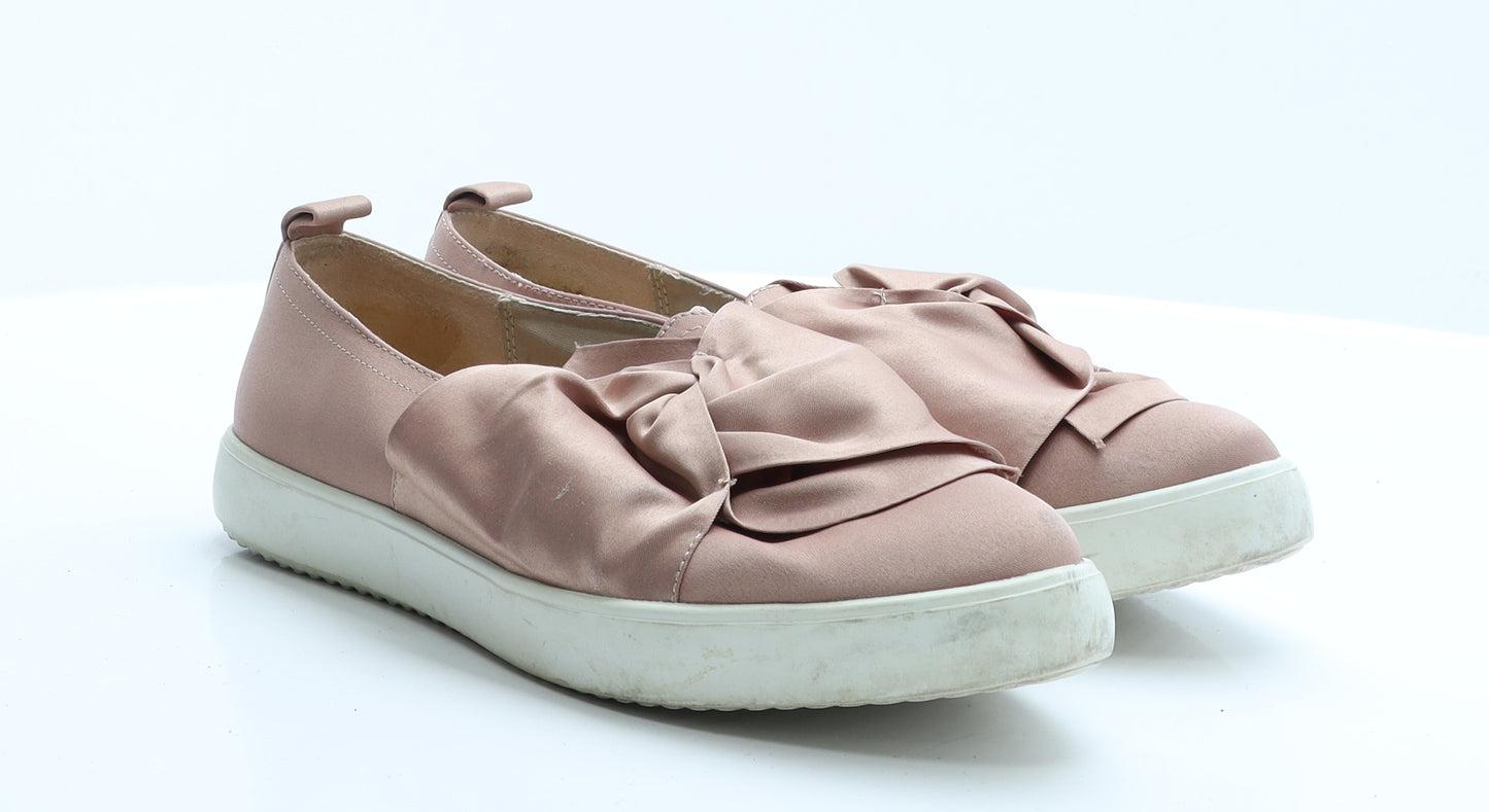 OFFICE Womens Pink  Polyester Ballet Flat 6 39
