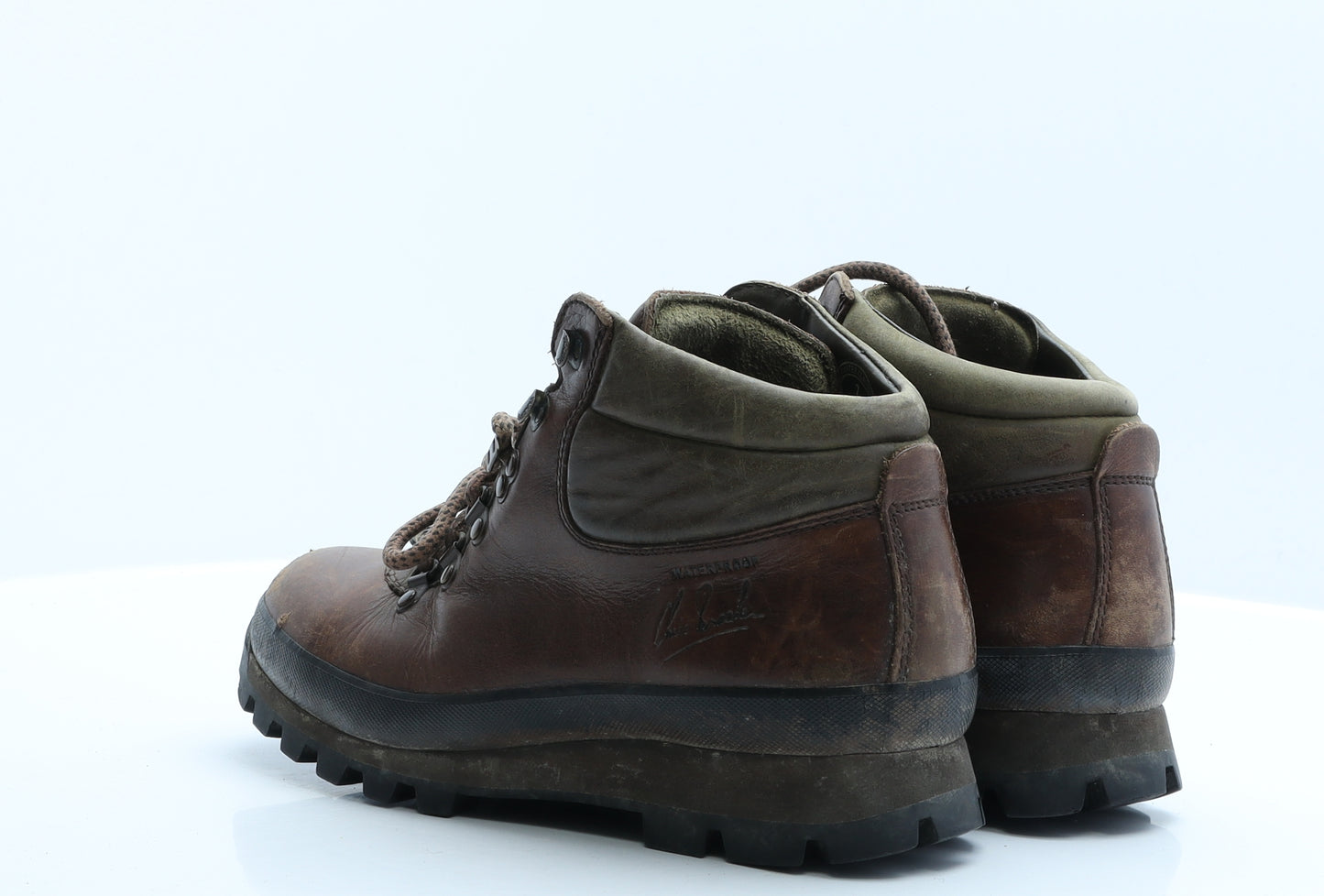 Chris Brasher Womens Brown  Leather Snow Boot Boot 7