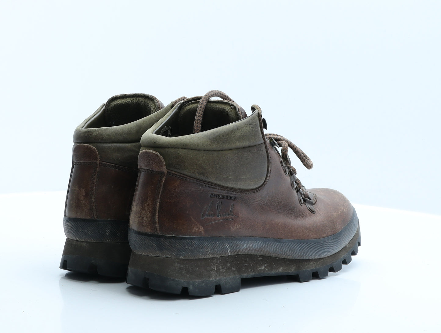 Chris Brasher Womens Brown  Leather Snow Boot Boot 7