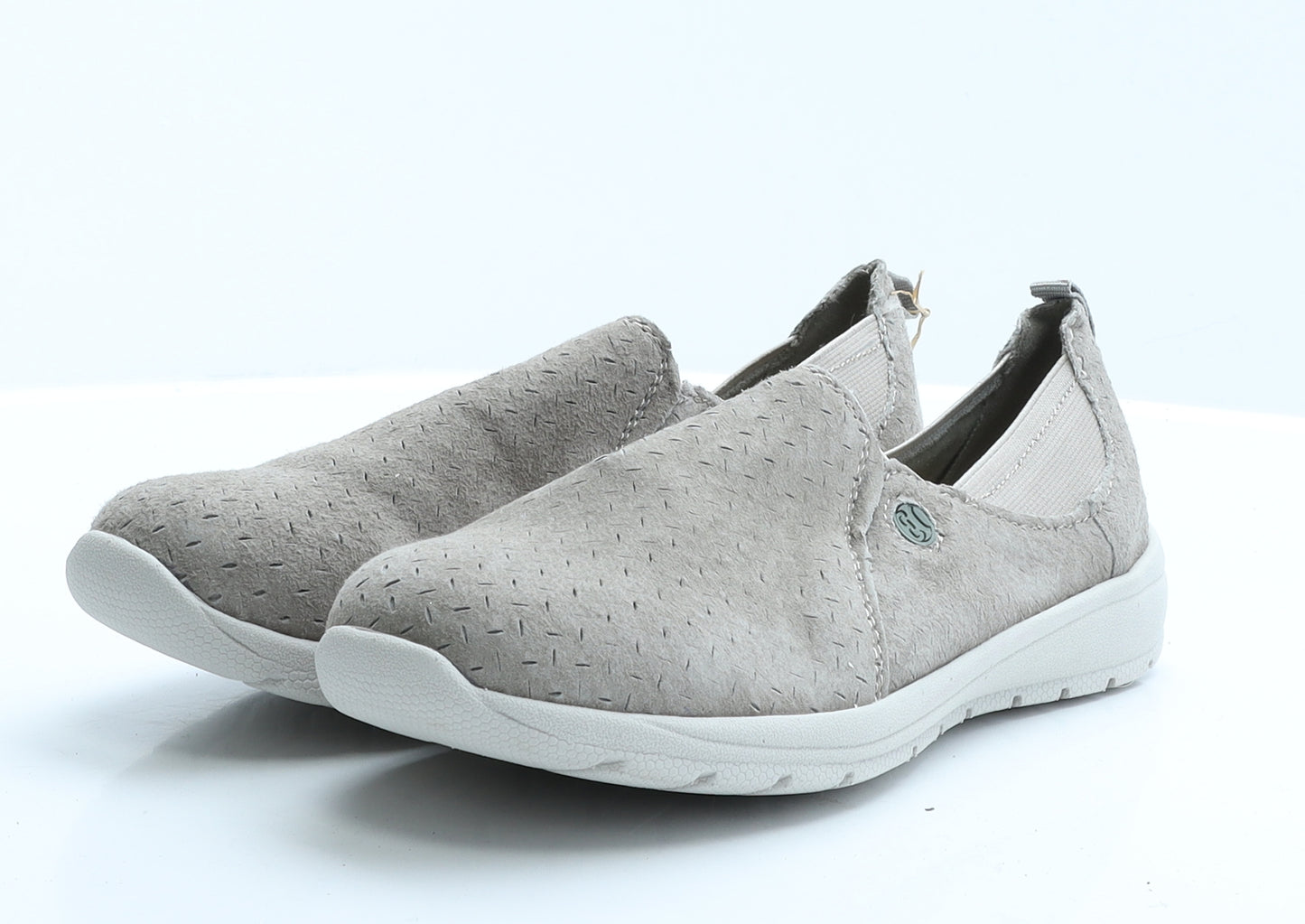Cloudease Earth Spirit Womens Grey  Suede Ballet Flat 5 38