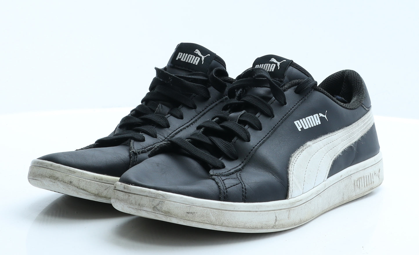 PUMA Mens Black Geometric Polyester Trainer  9 EUR 43