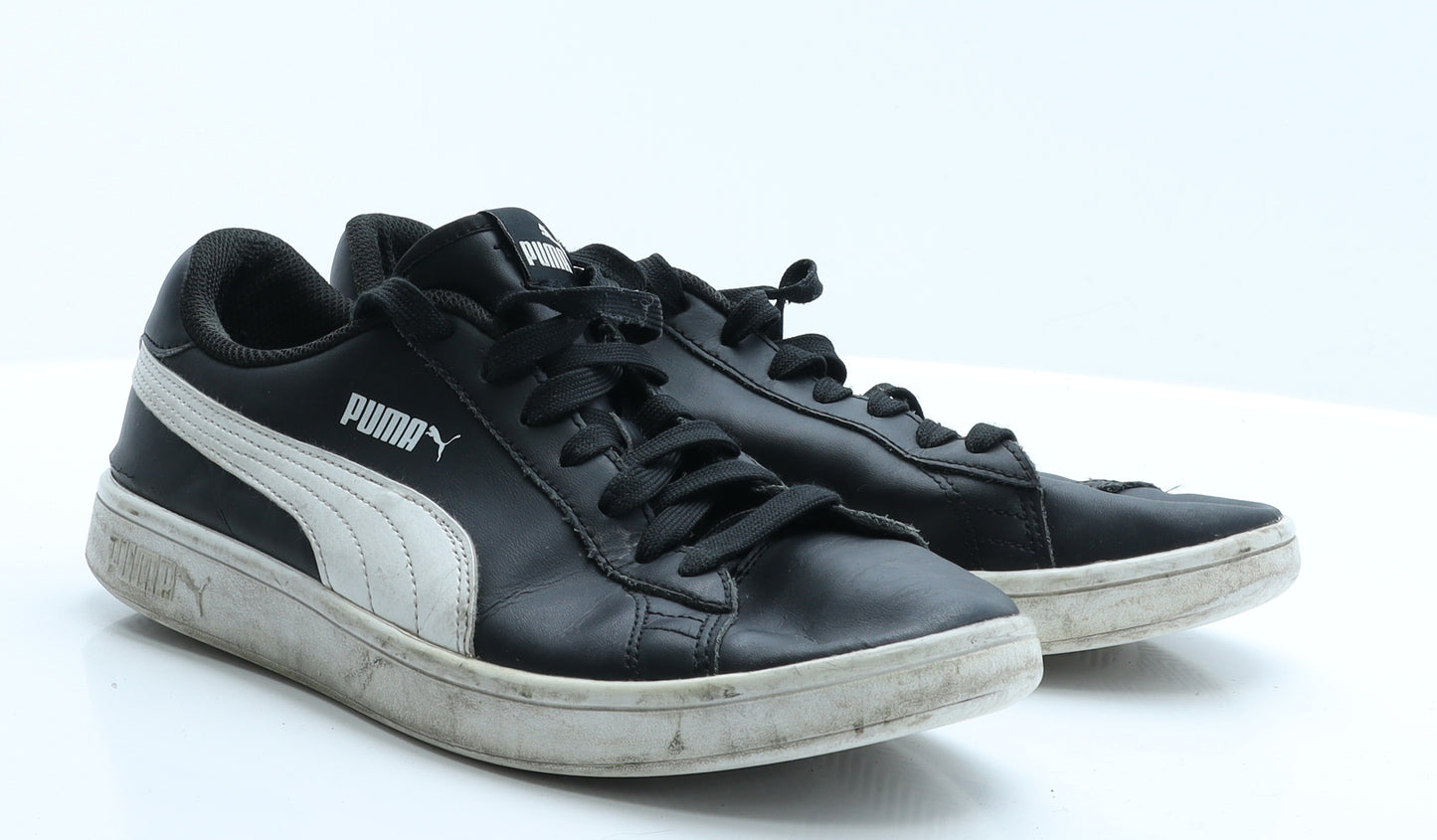 PUMA Mens Black Geometric Polyester Trainer  9 EUR 43