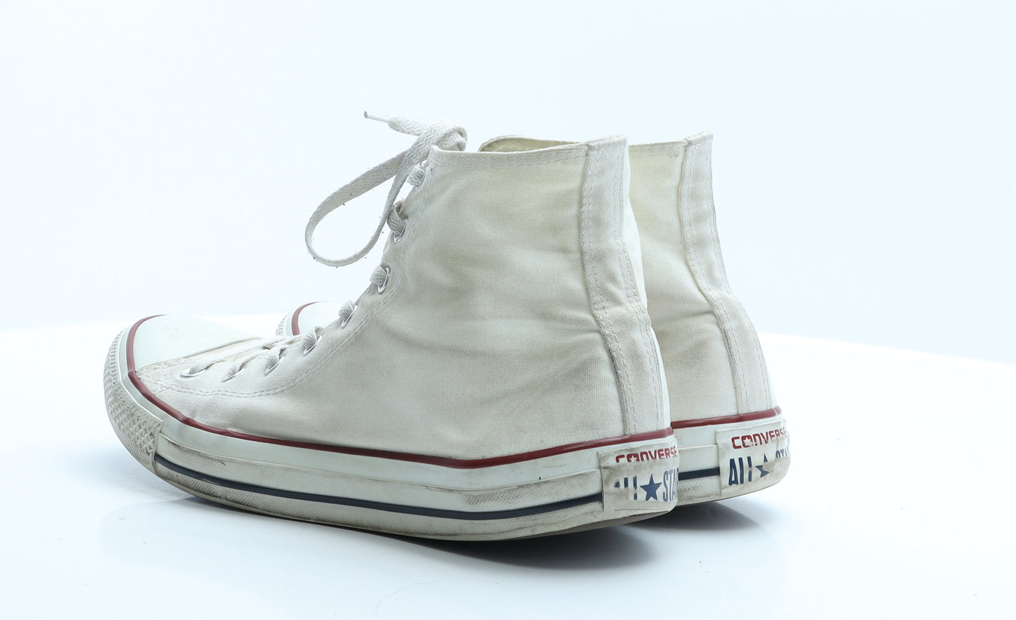 Converse Mens White  Fabric Trainer Casual 12 EUR 46.5