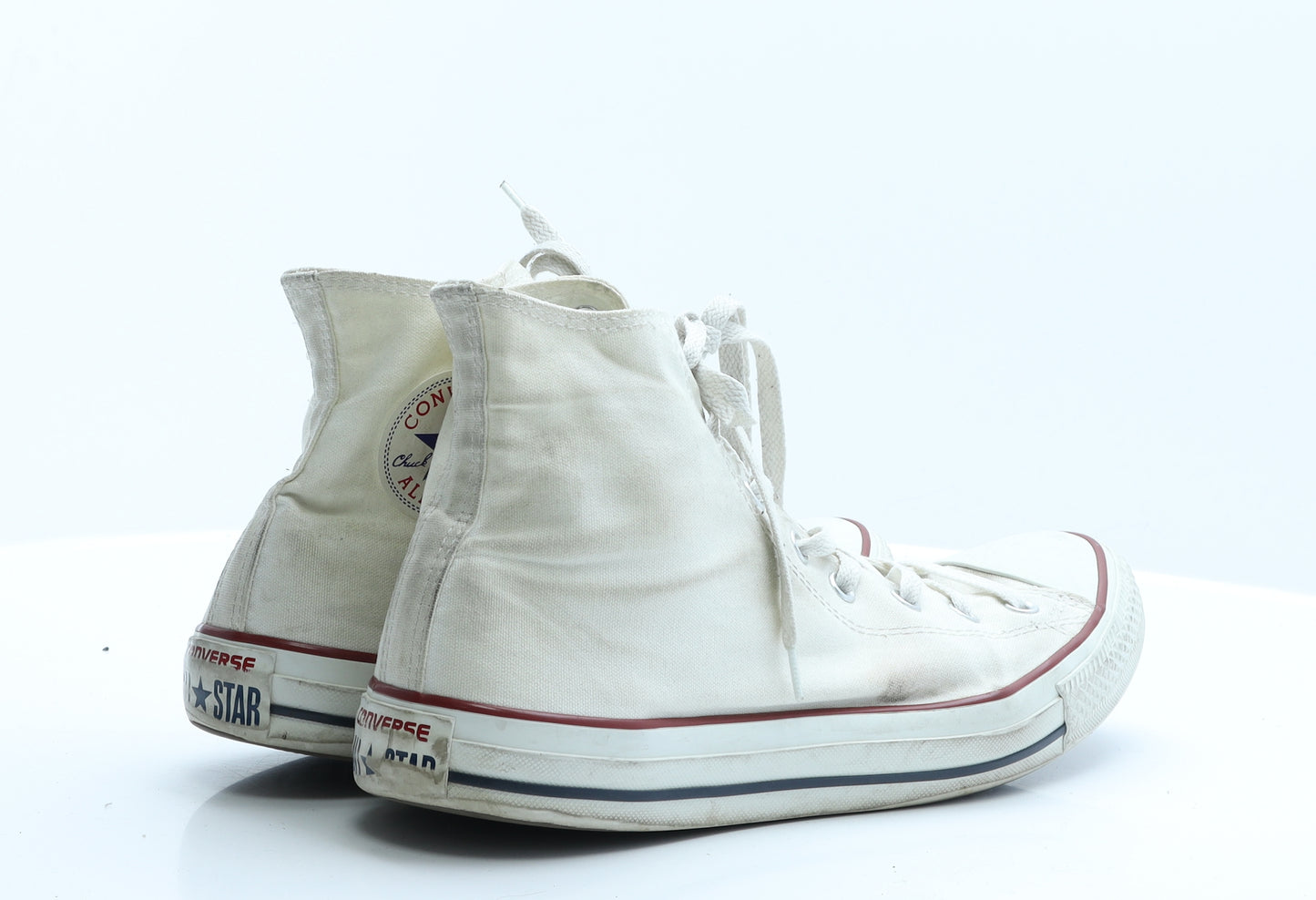 Converse Mens White  Fabric Trainer Casual 12 EUR 46.5