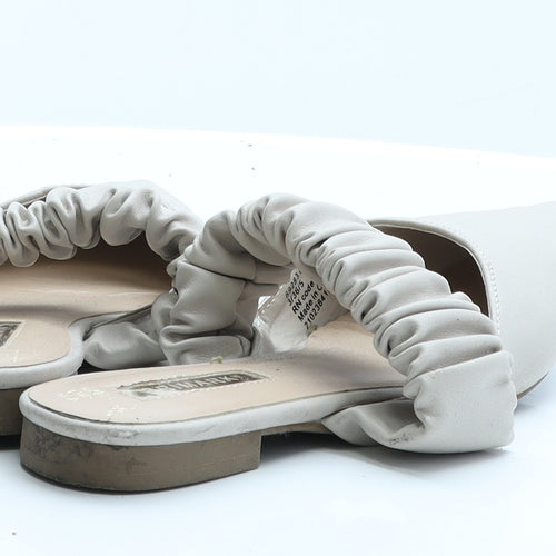 Primark Womens Beige  Polyester Slip On Flat 3 36