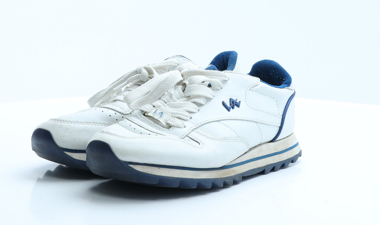 LA Gear Womens White  Polyester Trainer  6 EUR 39