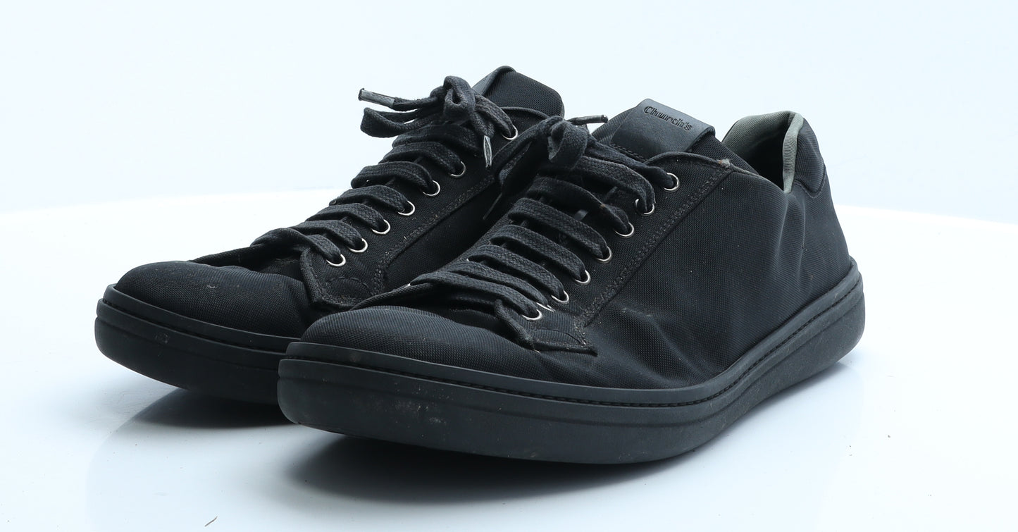Church's Mens Black  Polyamide Trainer Casual 11.5