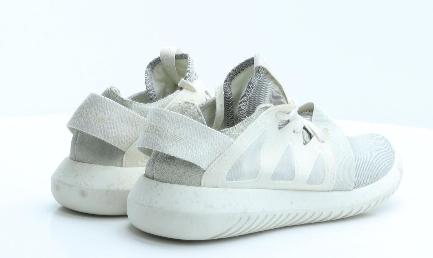 adidas Womens Grey Geometric Polyester Trainer  5 EUR 38