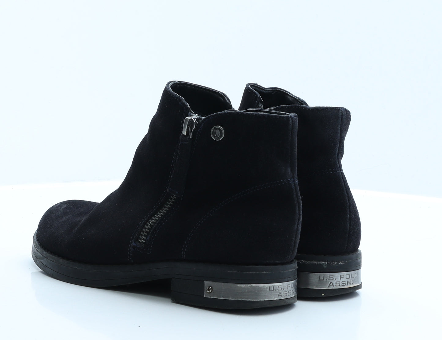 US Polo Assn. Womens Black  Polyester Biker Boot 4 EUR 37