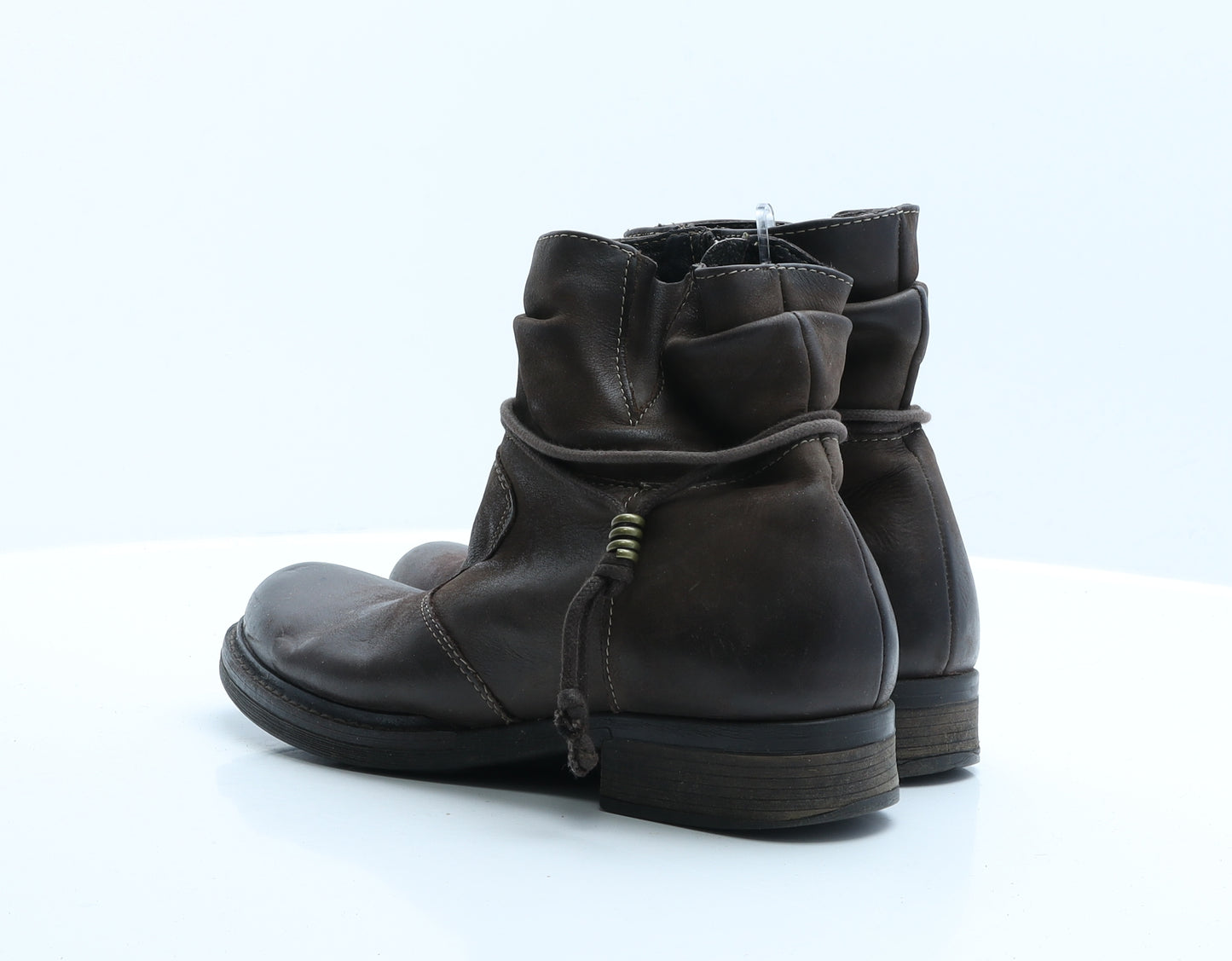 Pavers Womens Brown  Polyester Bootie Boot 7 EUR 40