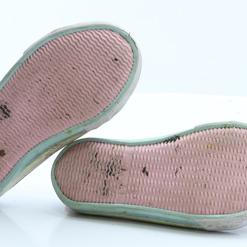 George Girls Blue Colourblock Polyester Trainer Flat 7   - paw patrol