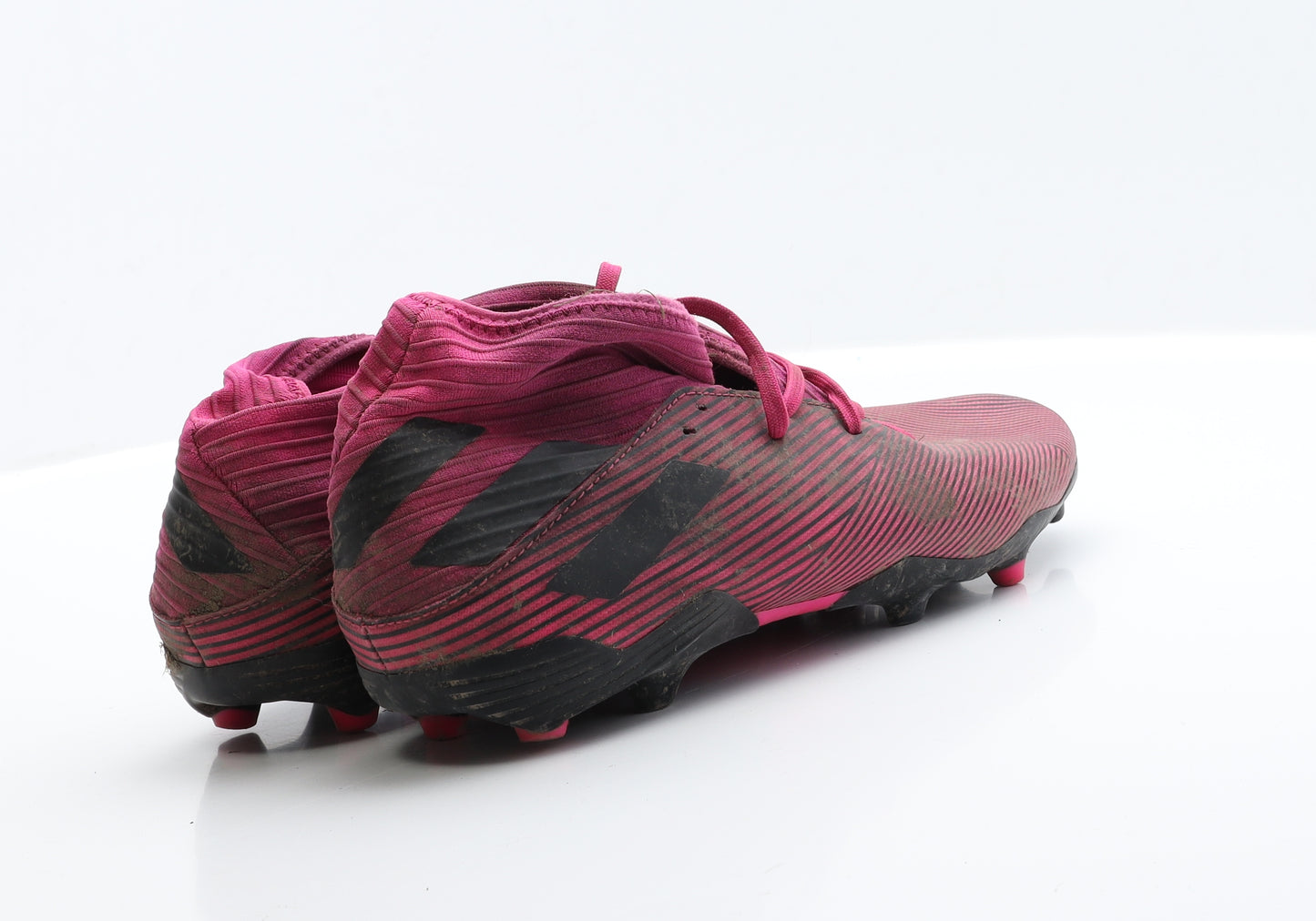 adidas Mens Pink  Polyester Trainer  UK 9.5 9.5   - Football Boots
