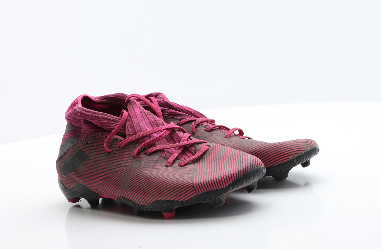 adidas Mens Pink  Polyester Trainer  UK 9.5 9.5   - Football Boots