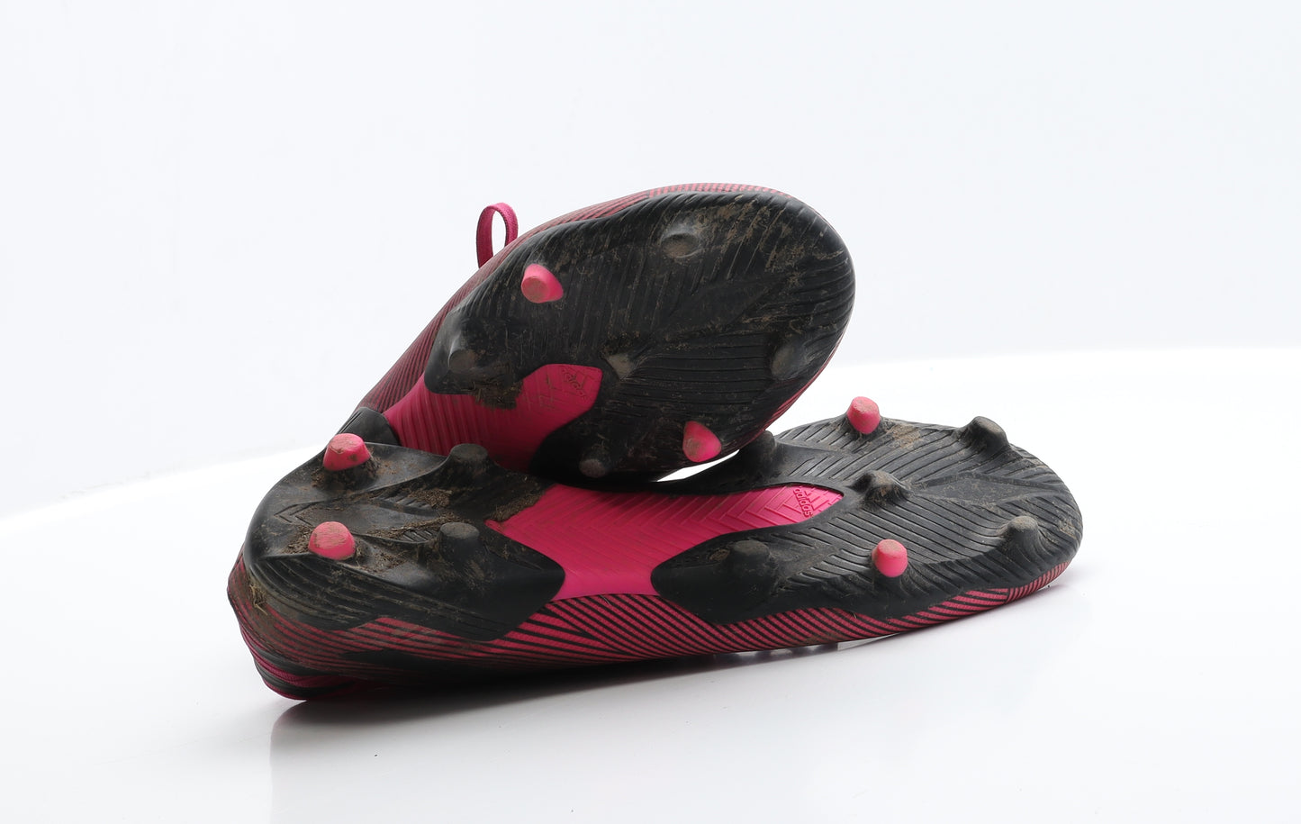adidas Mens Pink  Polyester Trainer  UK 9.5 9.5   - Football Boots
