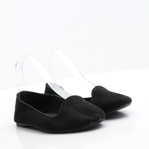 George Womens Black  Fabric Ballet Flat UK 4 37