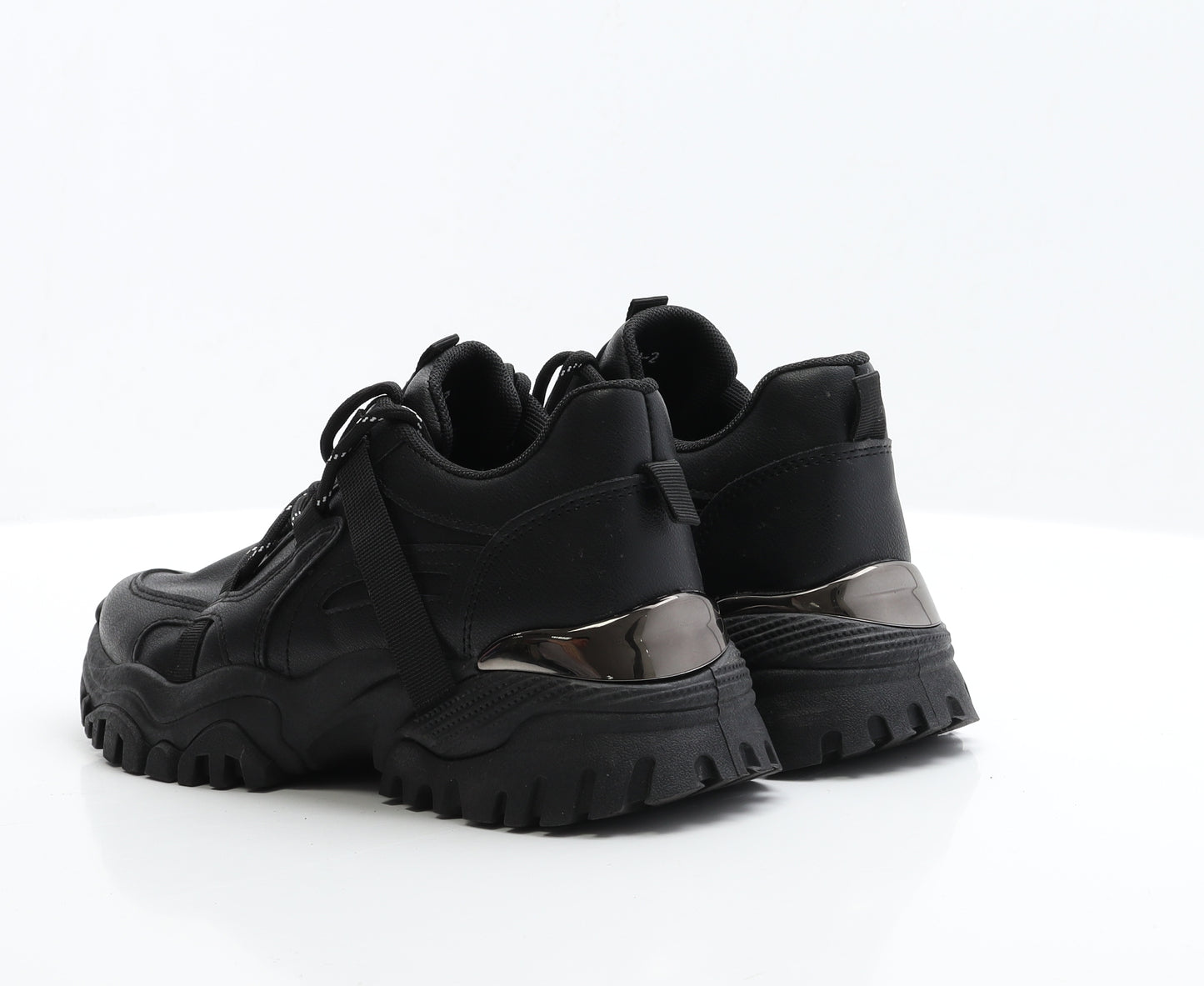 Girlhood Paris Girls Black  Polyester Trainer Casual UK 6 6 EUR 39