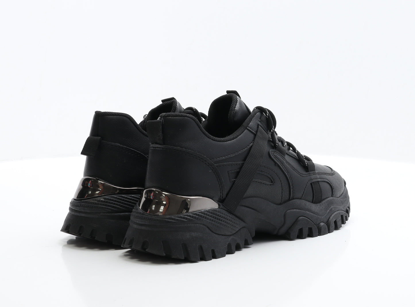 Girlhood Paris Girls Black  Polyester Trainer Casual UK 6 6 EUR 39