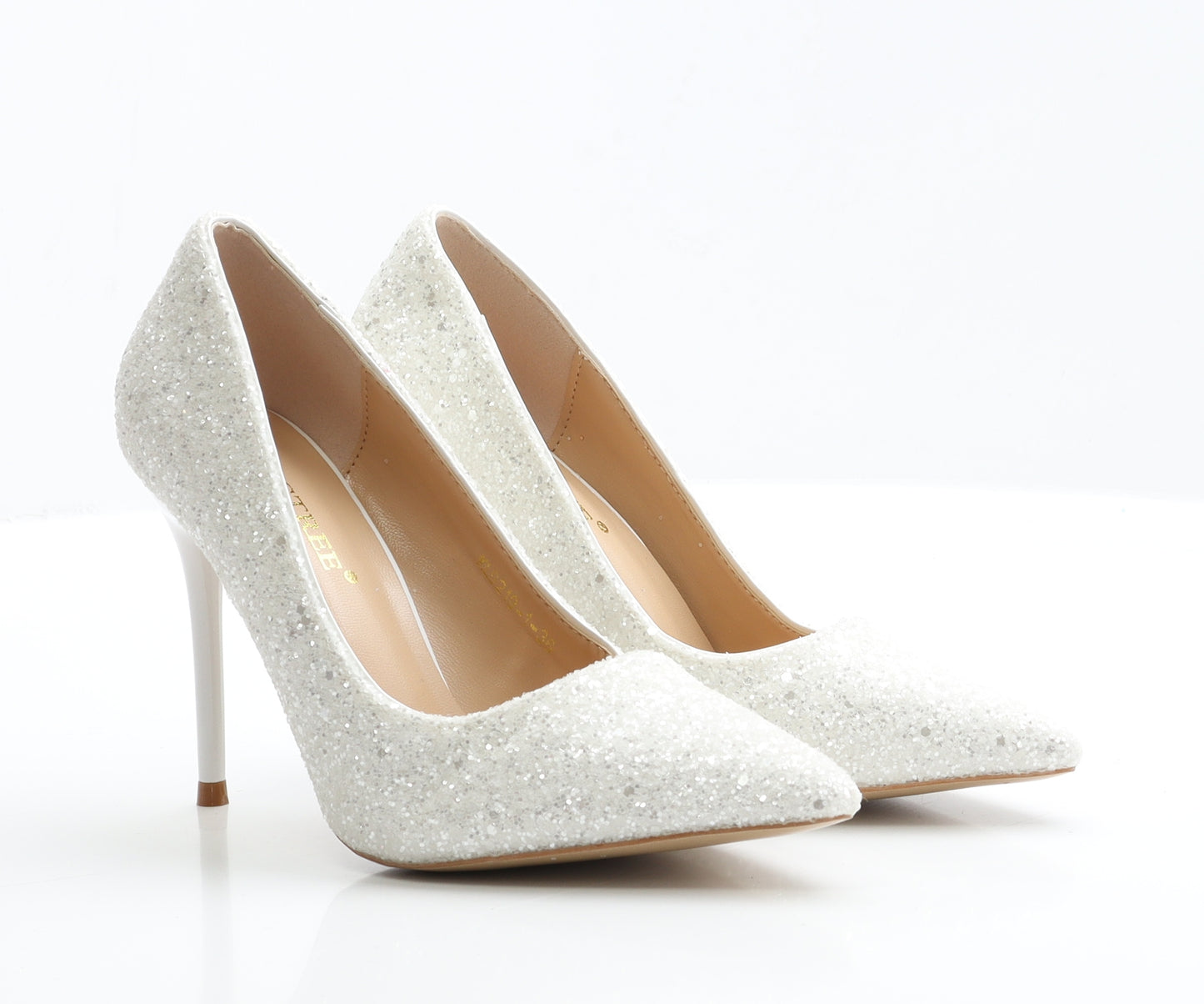 Bigtree Womens White  Polyester Court Heel UK 5