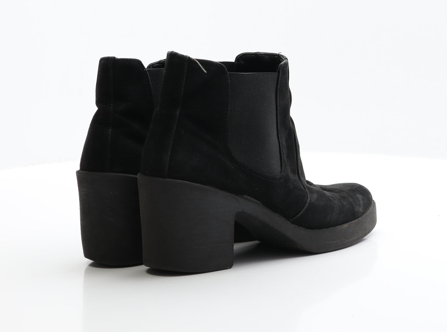 Topshop Womens Black  Faux Suede Chelsea Boot UK 6 EUR 39