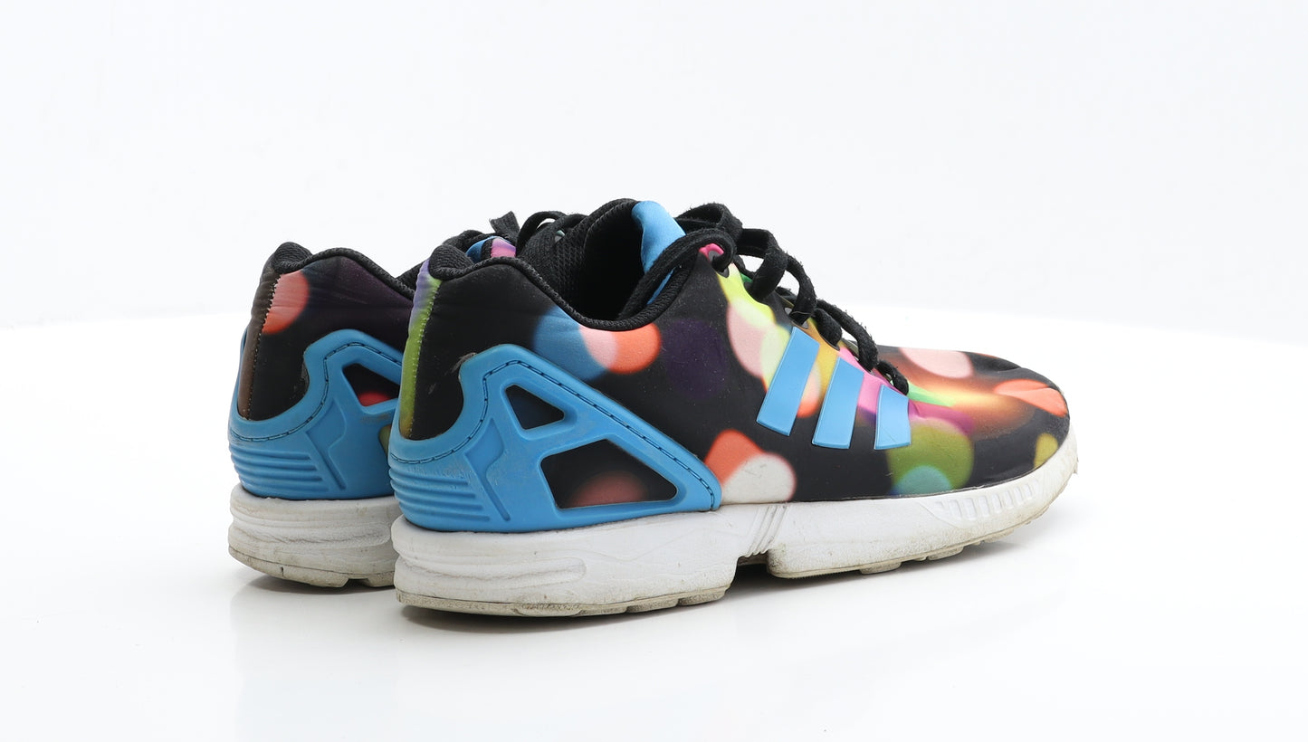 adidas Womens Multicoloured Geometric Polyester Trainer Casual UK 6 39