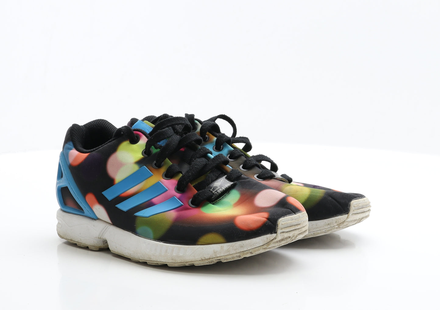 adidas Womens Multicoloured Geometric Polyester Trainer Casual UK 6 39
