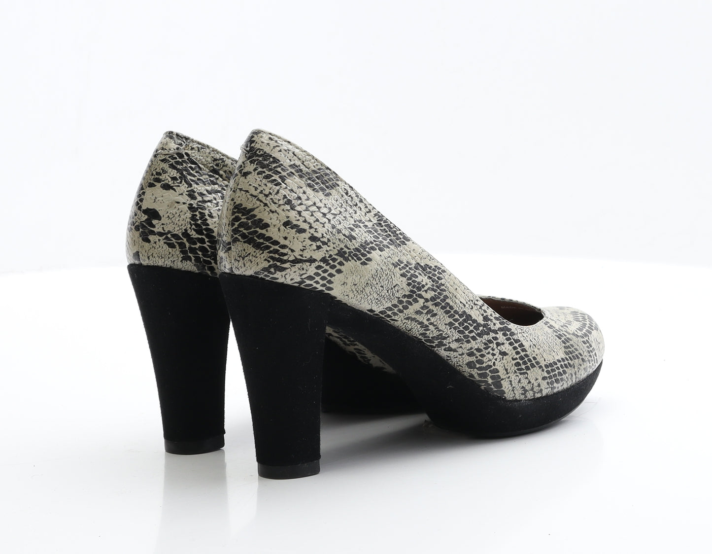 FootGlove Womens Multicoloured Animal Print Leather Court Heel UK 5 EUR 38
