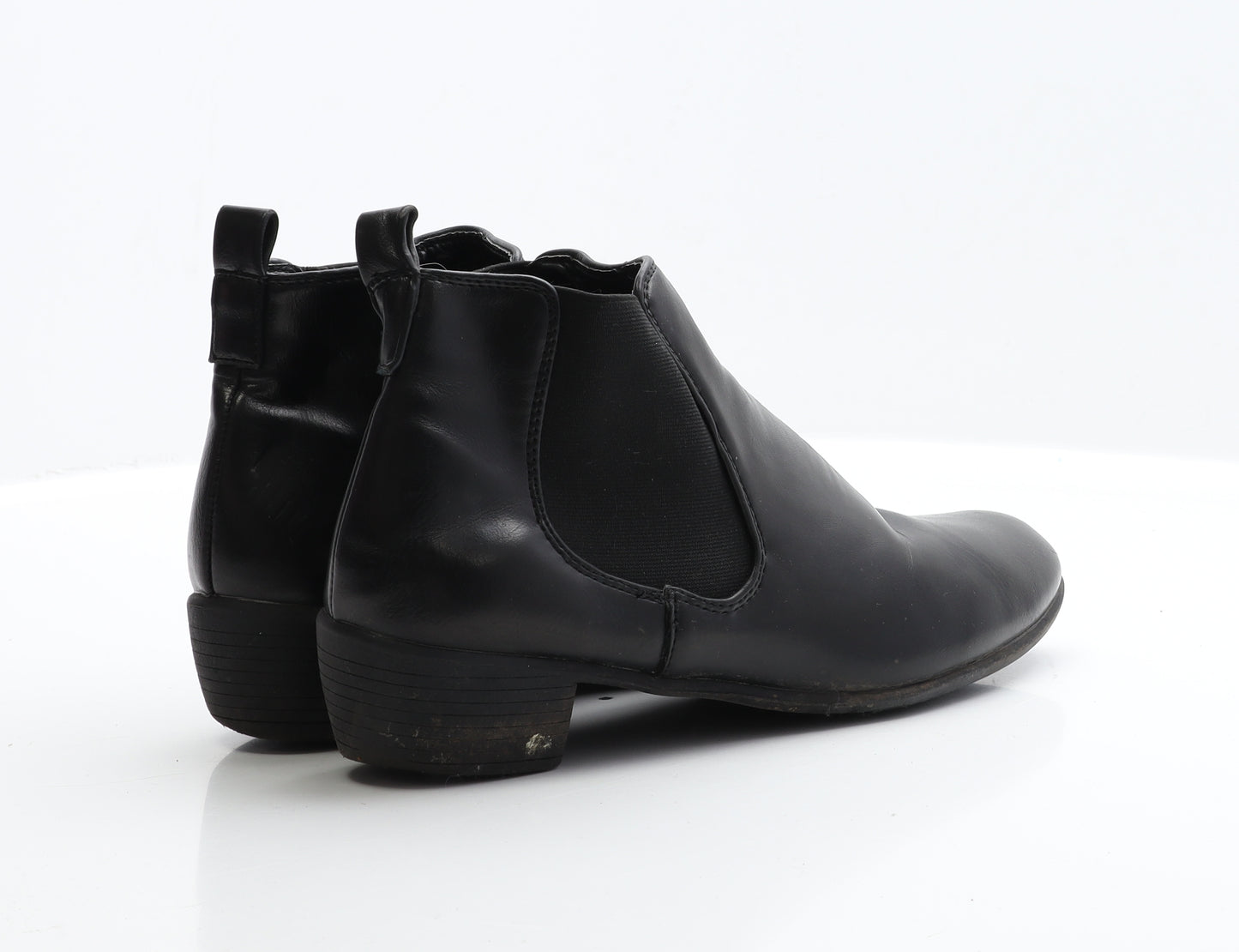 Comfort Plus Womens Black  Leather Chelsea Boot UK 7 EUR 40