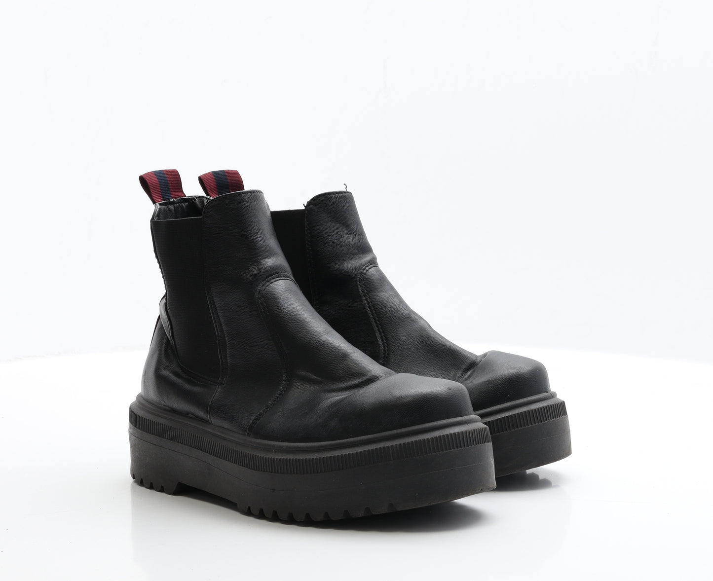 ASOS Womens Black  Faux Leather Chelsea Boot UK 5 EUR 38