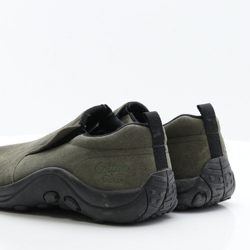 Cotton Traders Mens Green  Faux Suede Loafer Casual UK 9 9 EUR 42
