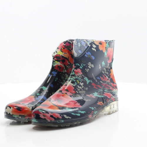 Pavers Womens Multicoloured Floral Rubber Wellies Boot UK 7 40