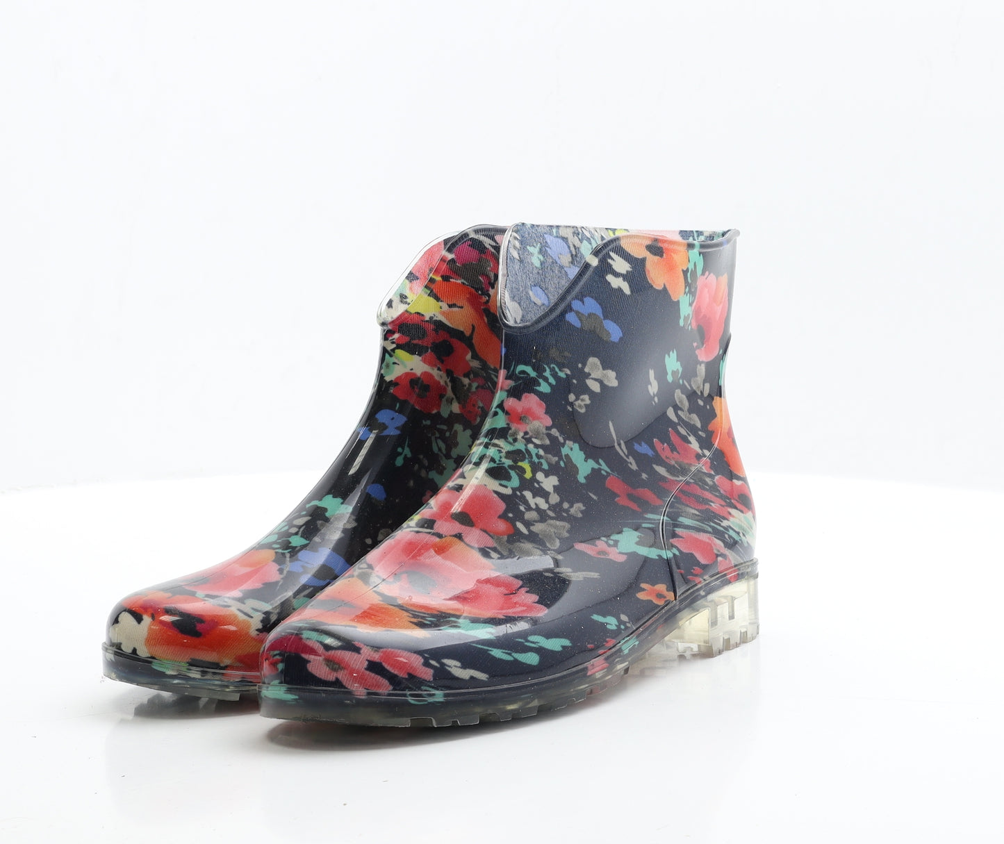 Pavers Womens Multicoloured Floral Rubber Wellies Boot UK 7 40
