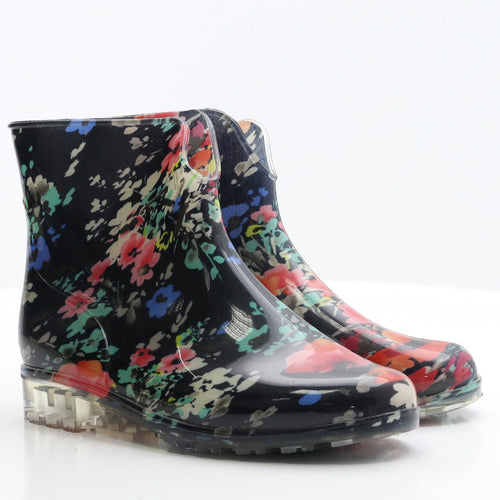 Pavers Womens Multicoloured Floral Rubber Wellies Boot UK 7 40
