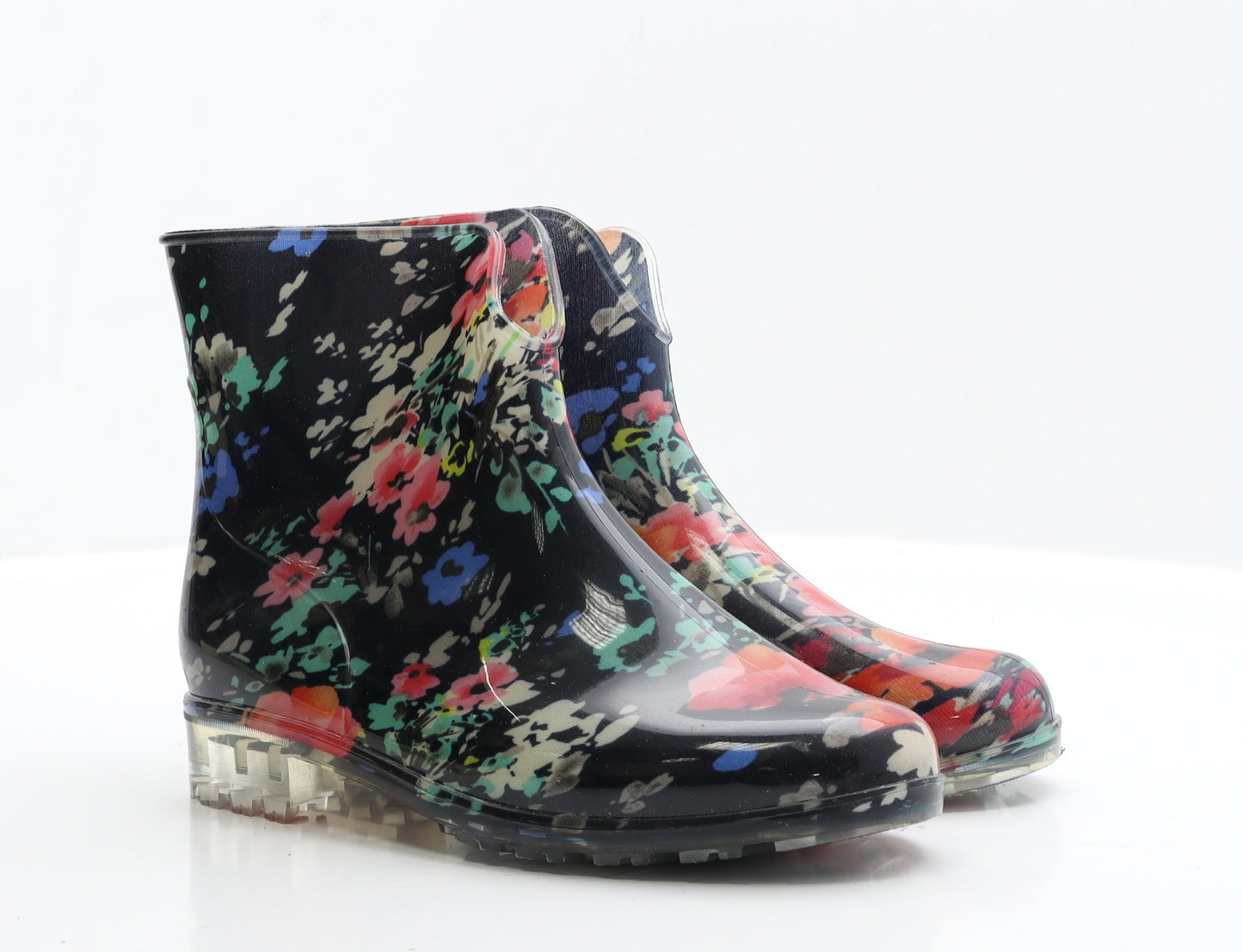 Pavers Womens Multicoloured Floral Rubber Wellies Boot UK 7 40