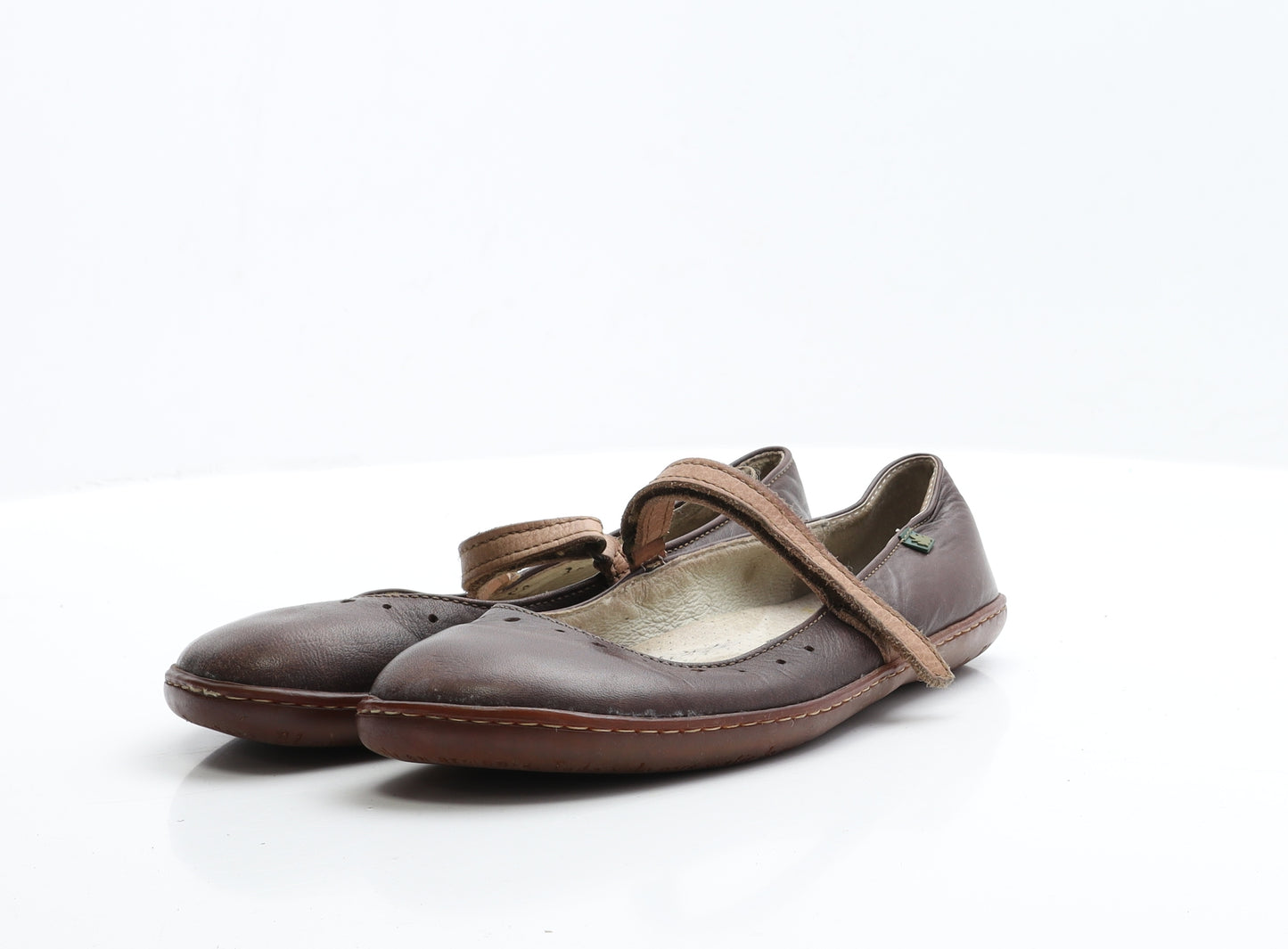 El naturea Lista Womens Brown  Leather Flat  UK 5 38