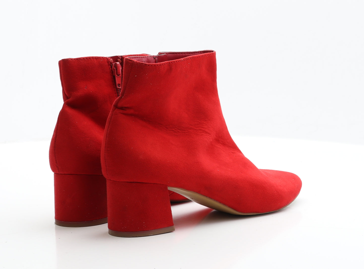 Matalan Womens Red  Faux Suede Bootie Boot UK 5 EUR 38