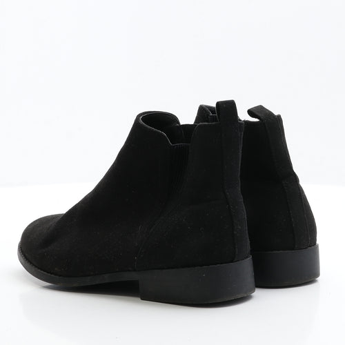 Primark Womens Black  Faux Suede Chelsea Boot UK 5 EUR 38