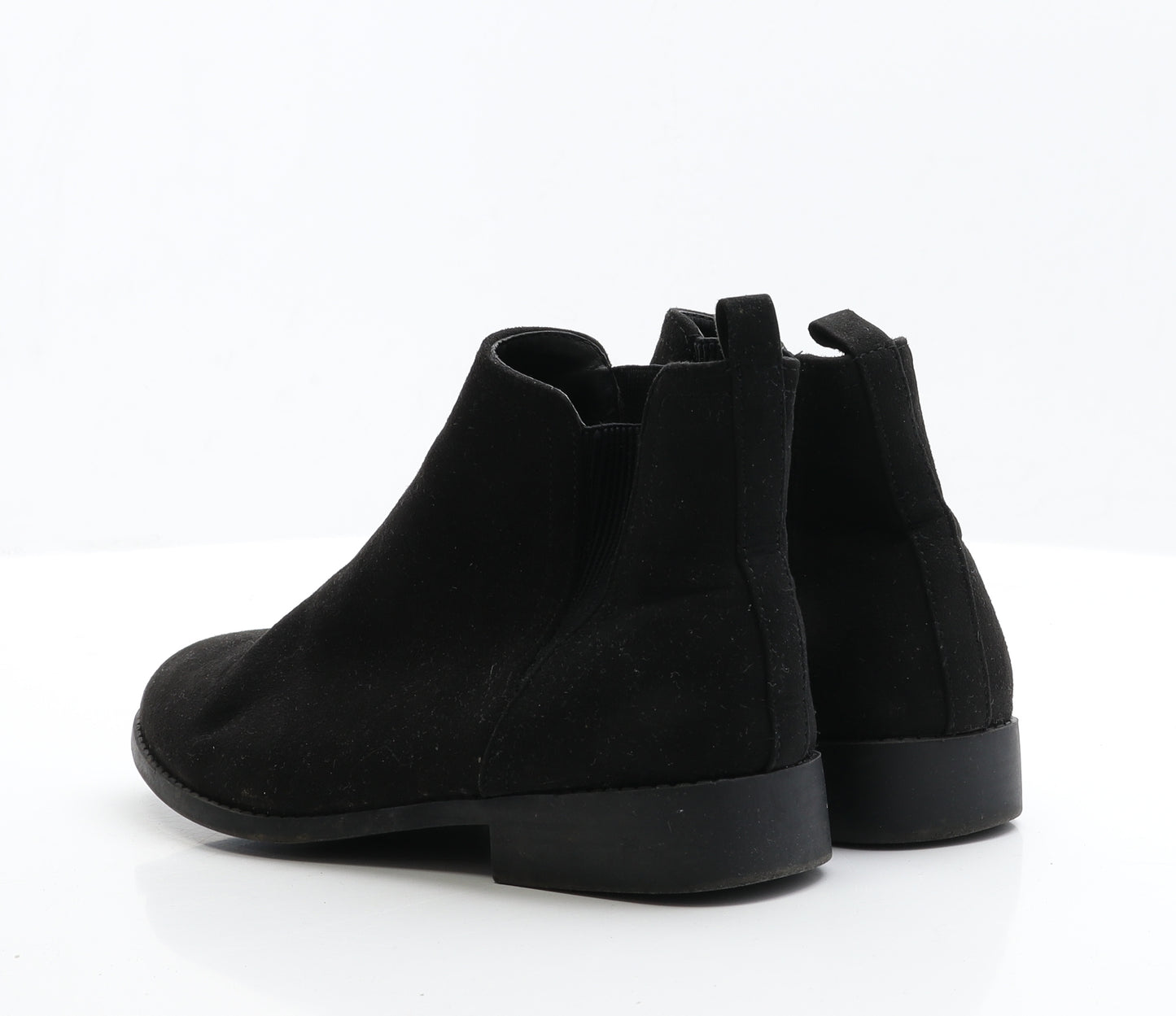 Primark Womens Black  Faux Suede Chelsea Boot UK 5 EUR 38