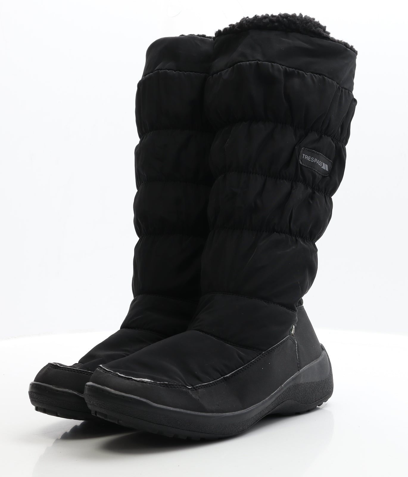 Trespass Womens Black  Polyester Snow Boot Boot UK 8 EUR 41