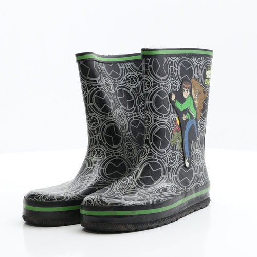 Ben 10 Boys Beige Geometric Rubber Wellies Boot UK 1 1 EUR 31