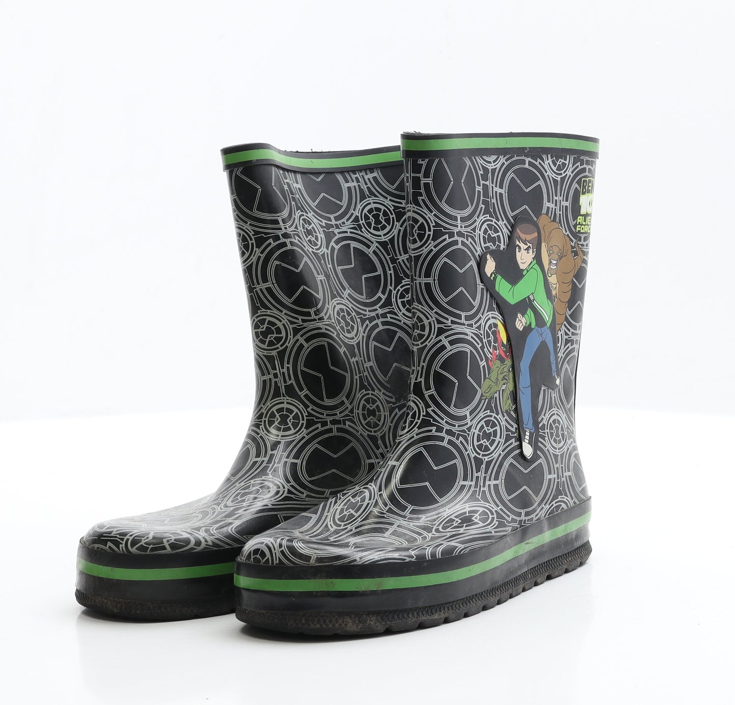 Ben 10 Boys Beige Geometric Rubber Wellies Boot UK 1 1 EUR 31