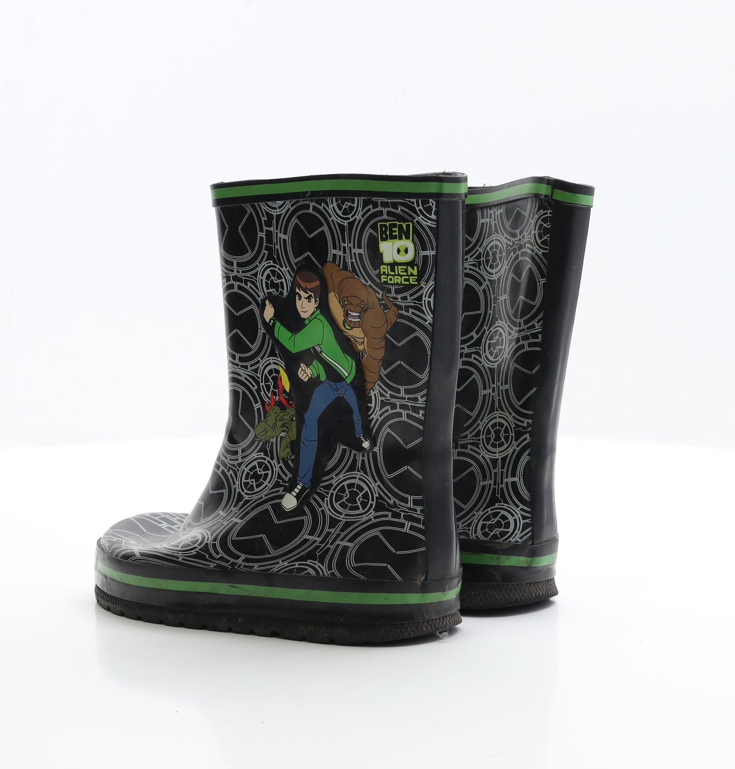 Ben 10 Boys Beige Geometric Rubber Wellies Boot UK 1 1 EUR 31