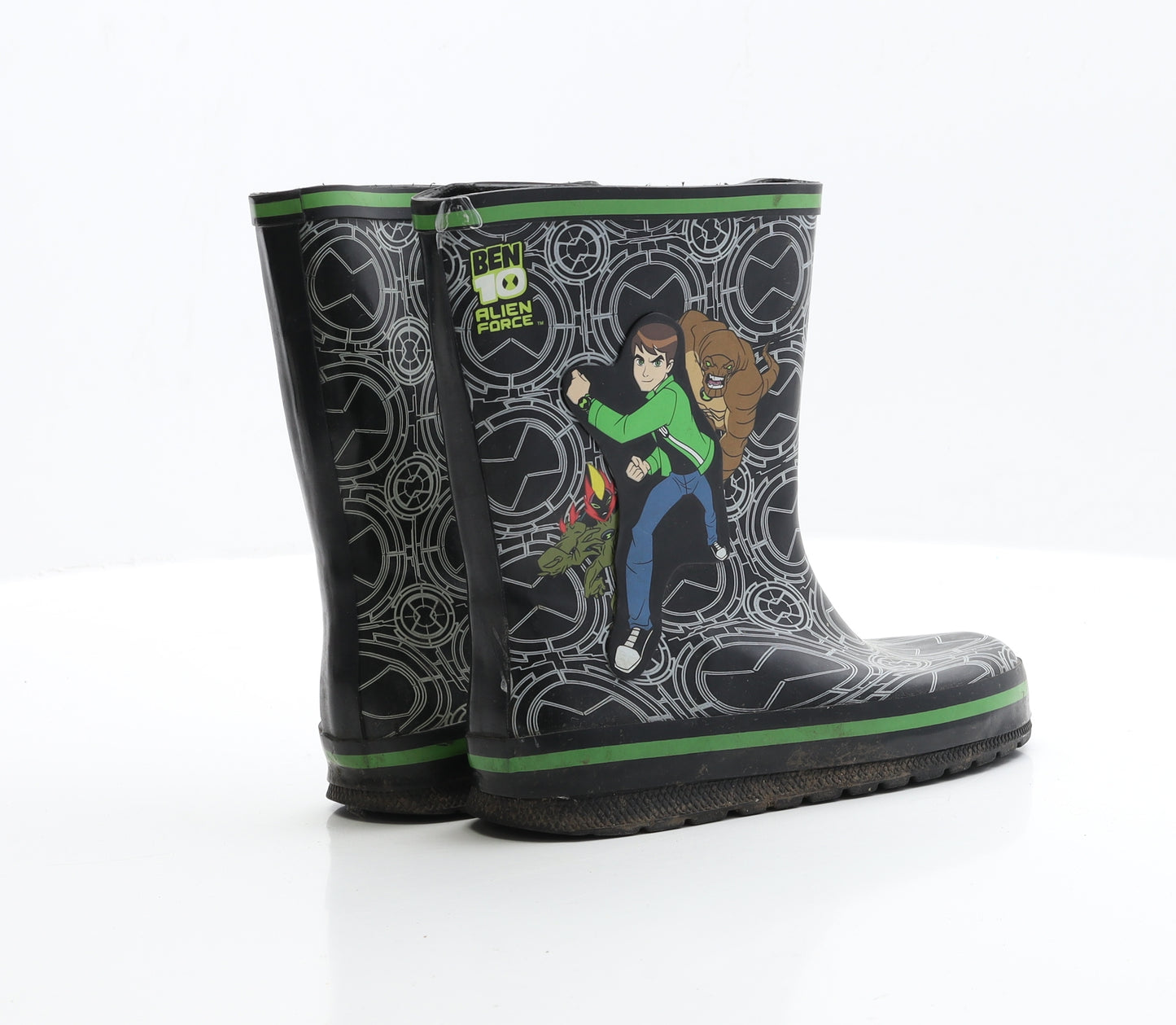 Ben 10 Boys Beige Geometric Rubber Wellies Boot UK 1 1 EUR 31