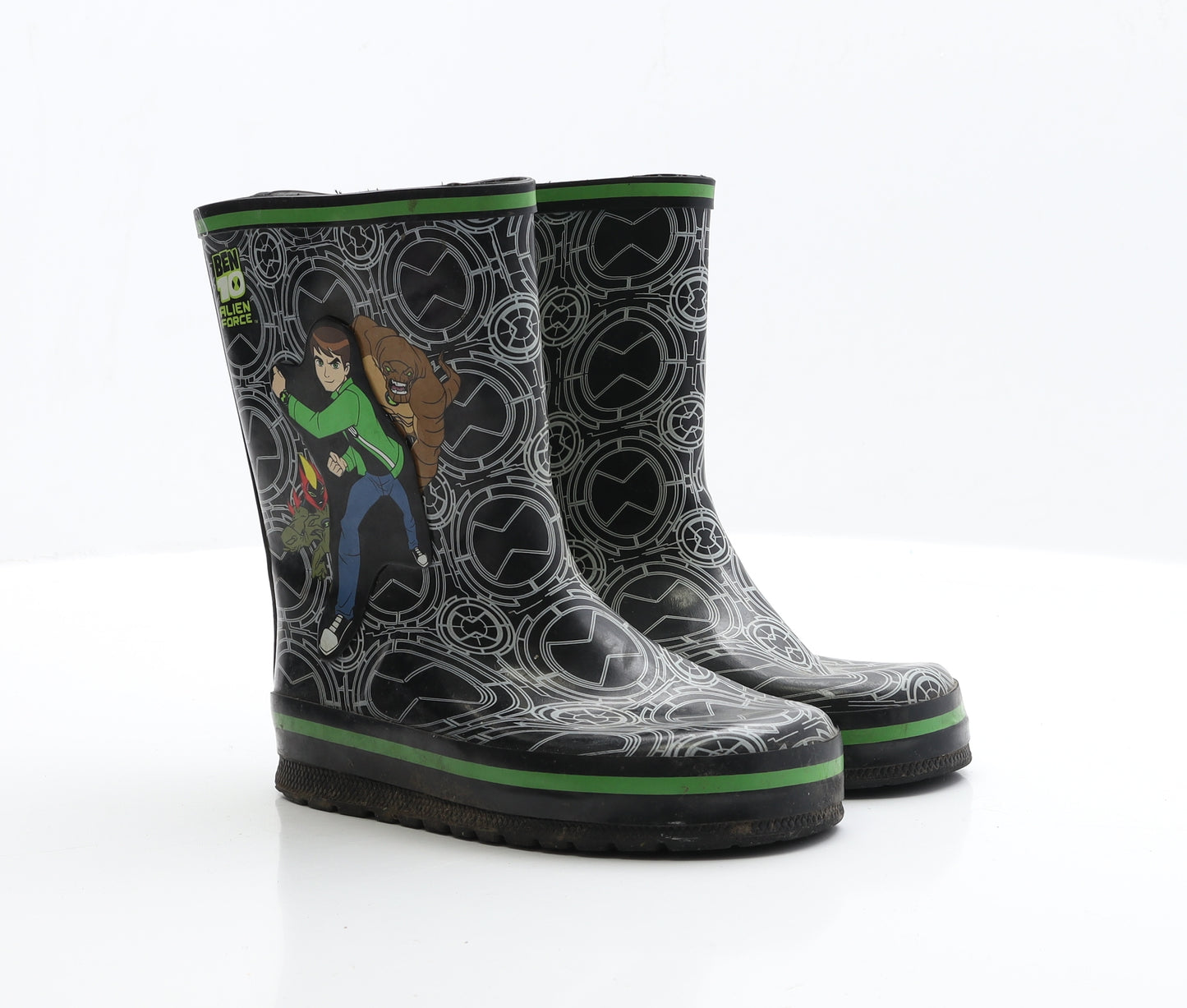 Ben 10 Boys Beige Geometric Rubber Wellies Boot UK 1 1 EUR 31