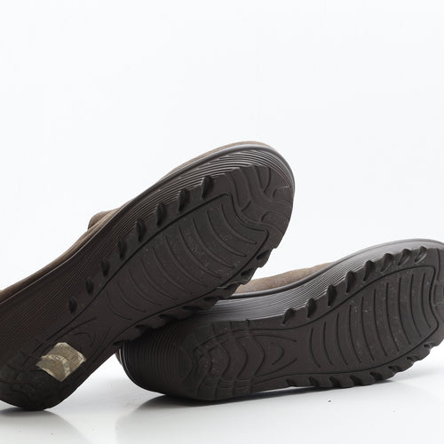 Preworn Womens Brown  Faux Suede Bootie Boot UK 7 EUR 40