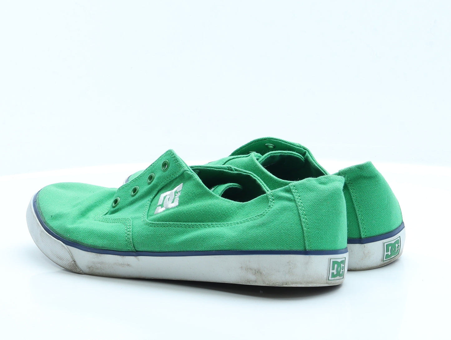DC Shoes Mens Green  Fabric Trainer Casual 12