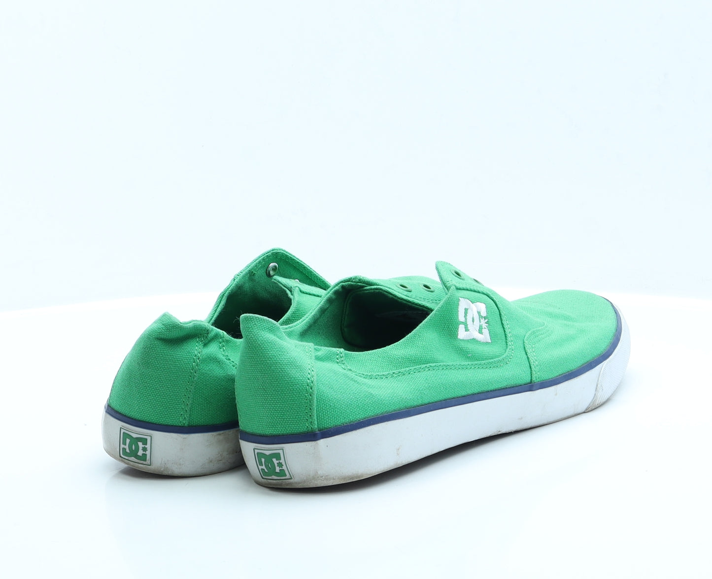 DC Shoes Mens Green  Fabric Trainer Casual 12