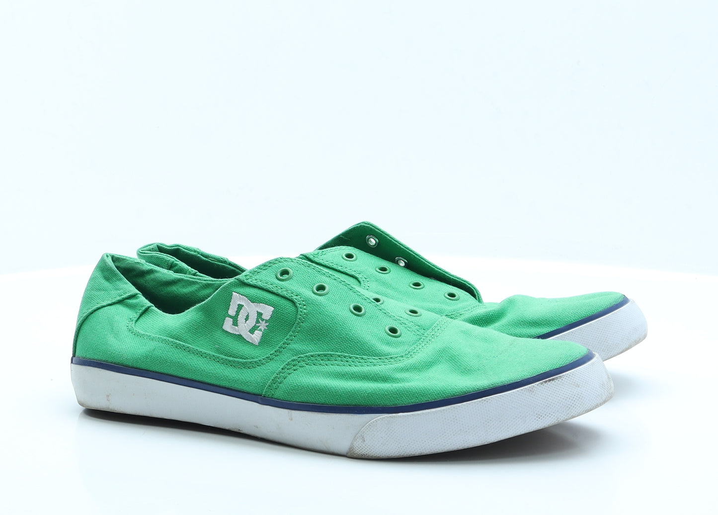 DC Shoes Mens Green  Fabric Trainer Casual 12
