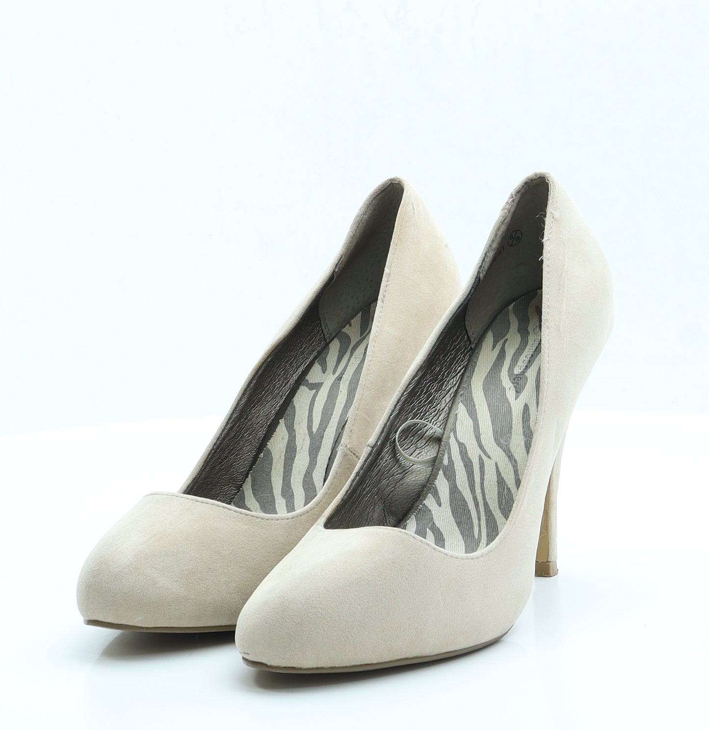 Primark Womens Pink  Faux Suede Court Heel 6 EUR 39