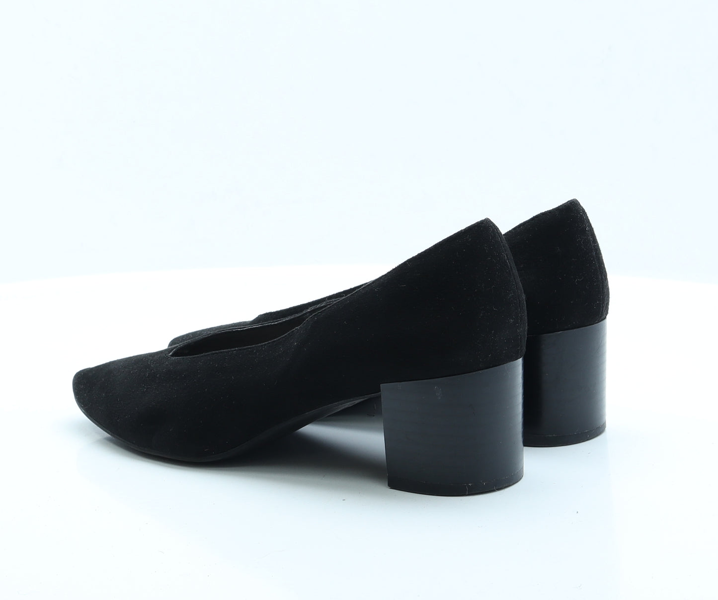 Marks and Spencer Womens Black  Faux Suede Court Heel 6